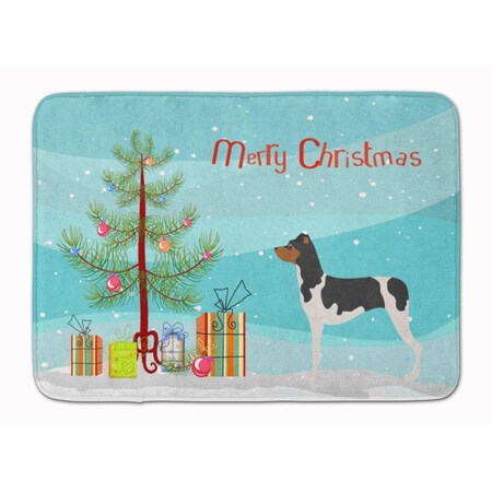 Carolines Treasures Brazilian Terrier Christmas Machine Washable Memory Foam Mat BB8477RUG
